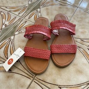 Universal Thread Woven Red Sandal